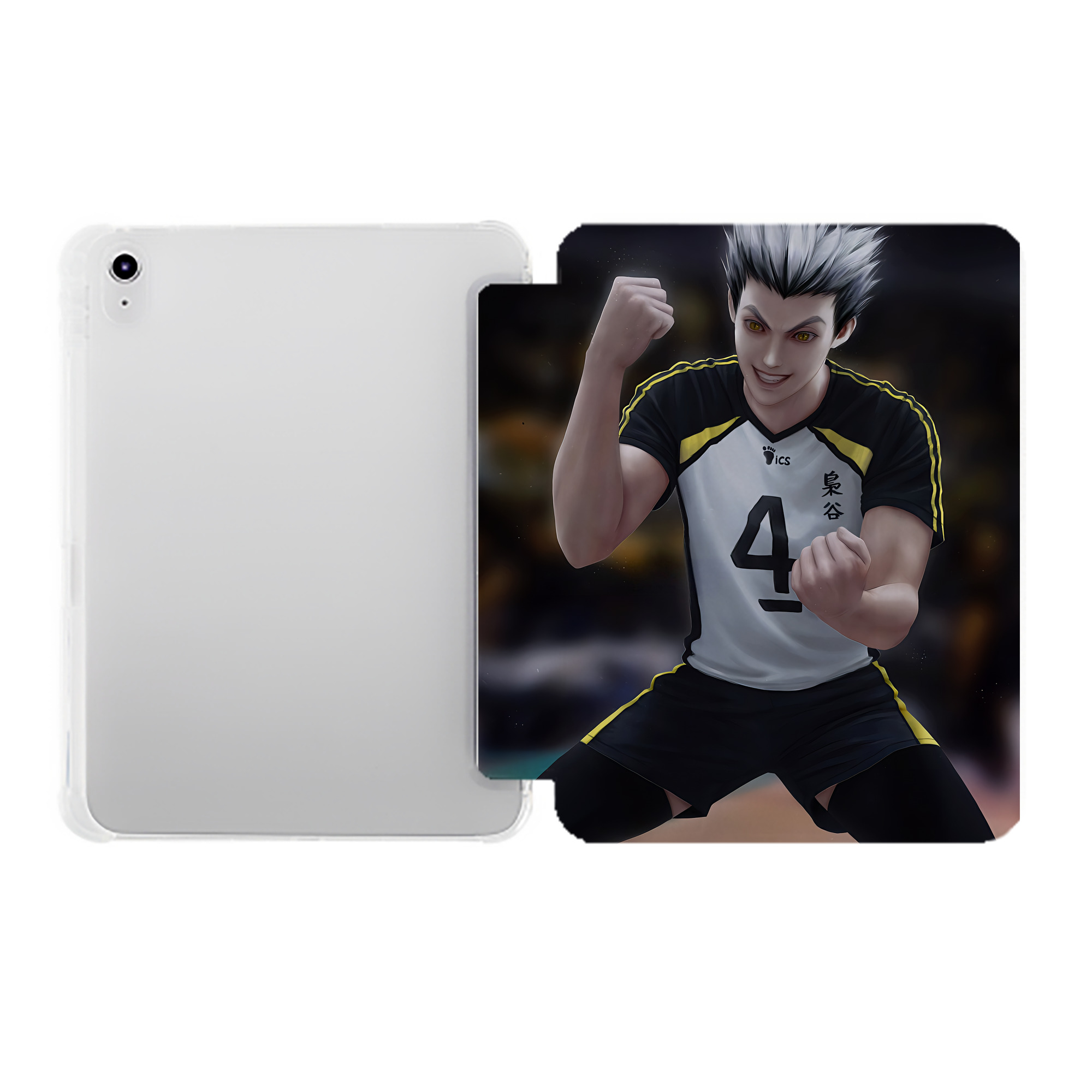 （画像用） ハイキュー!! Haikyu!! IPad ケース ペン収納付き 三つ折りスタンド PUレザー×シリコン 対応機種9.5/10.5/10.9インチ